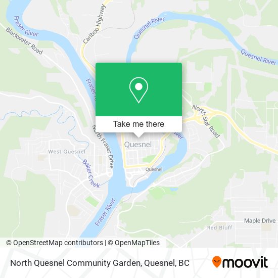North Quesnel Community Garden map