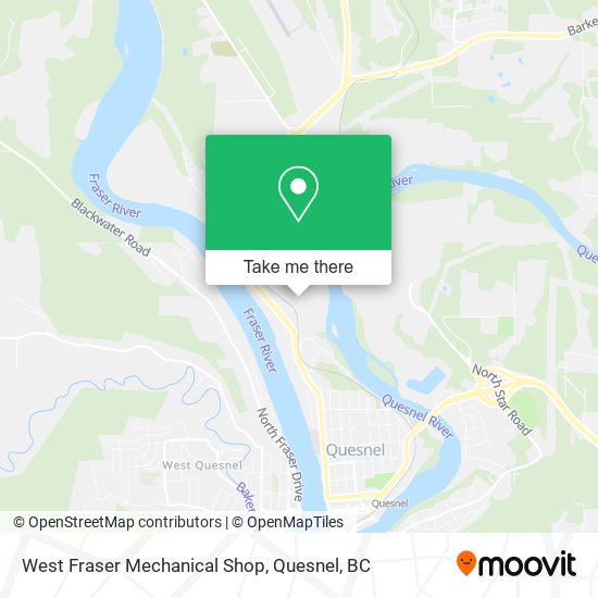 West Fraser Mechanical Shop map