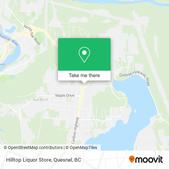 Hilltop Liquor Store map