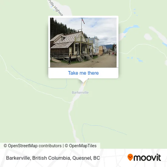 Barkerville, British Columbia map