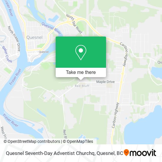 Quesnel Seventh-Day Adventist Churchq map