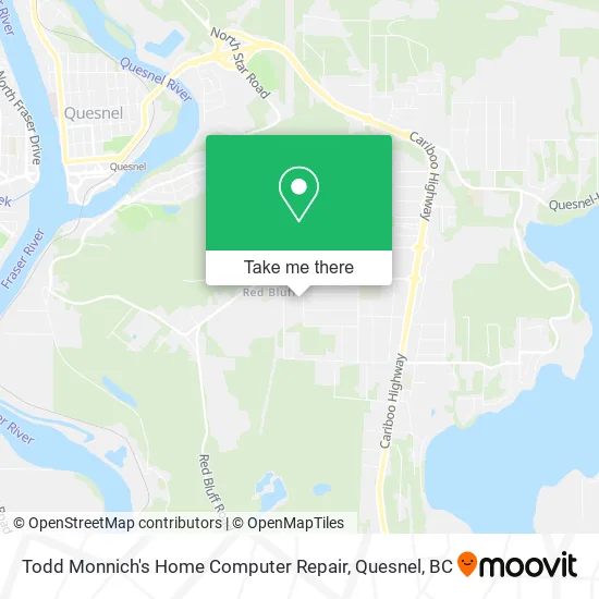 Todd Monnich's Home Computer Repair map