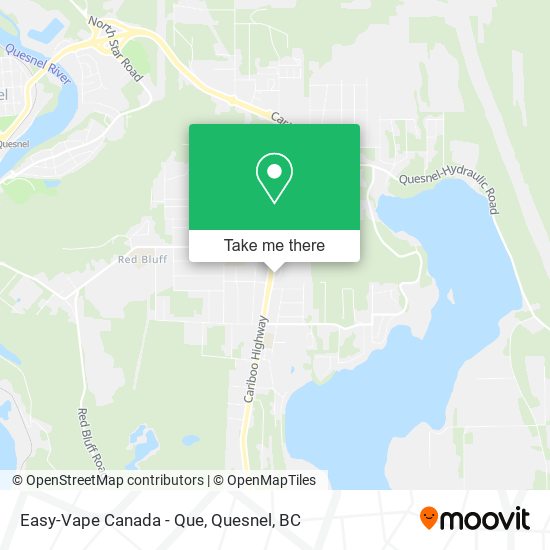 Easy-Vape Canada - Que map