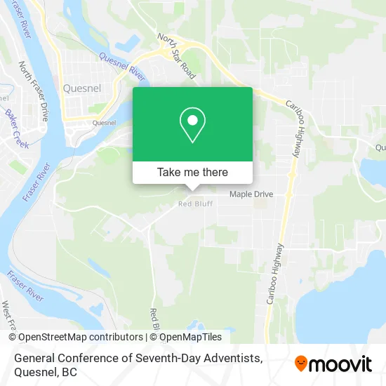 General Conference of Seventh-Day Adventists map