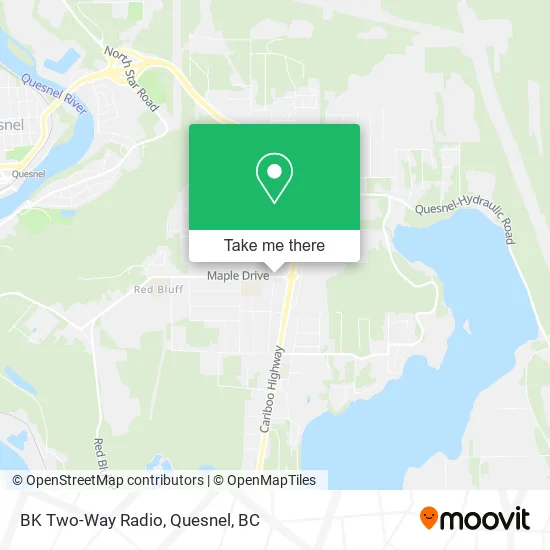 BK Two-Way Radio map