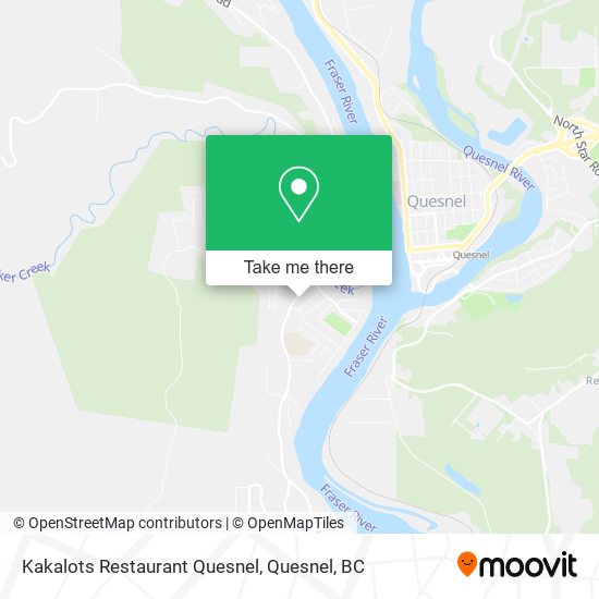 Kakalots Restaurant Quesnel map