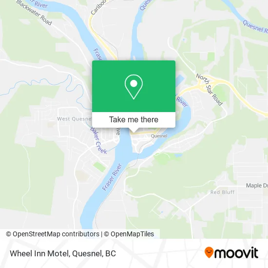 Wheel Inn Motel map