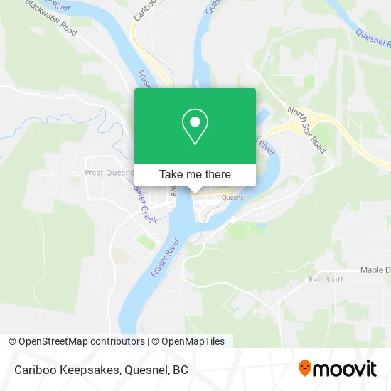 Cariboo Keepsakes map