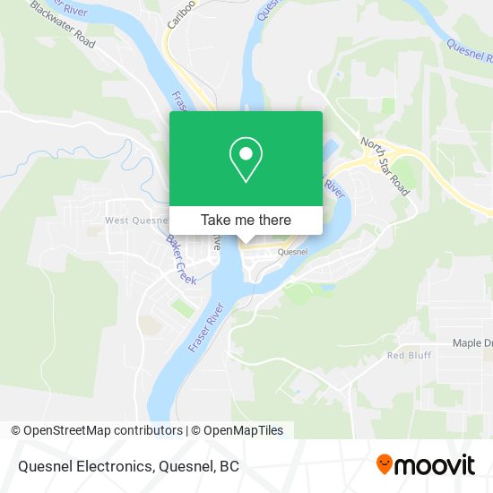 Quesnel Electronics map