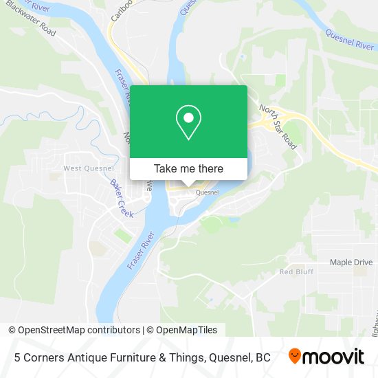 5 Corners Antique Furniture & Things map