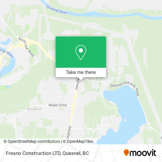 Fresno Construction LTD map