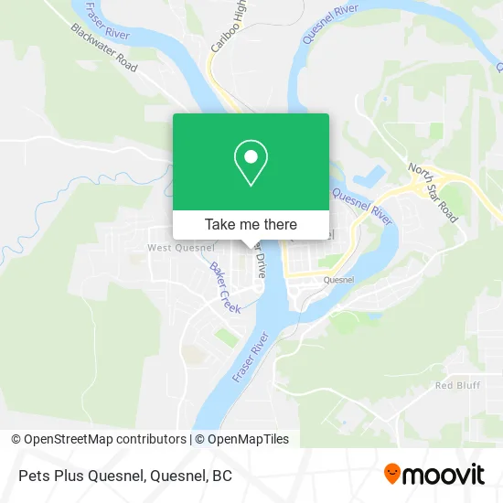 Pets Plus Quesnel map