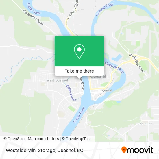 Westside Mini Storage map