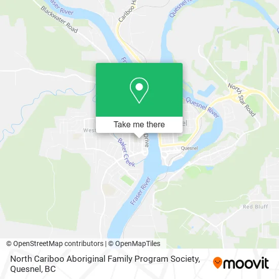 North Cariboo Aboriginal Family Program Society map