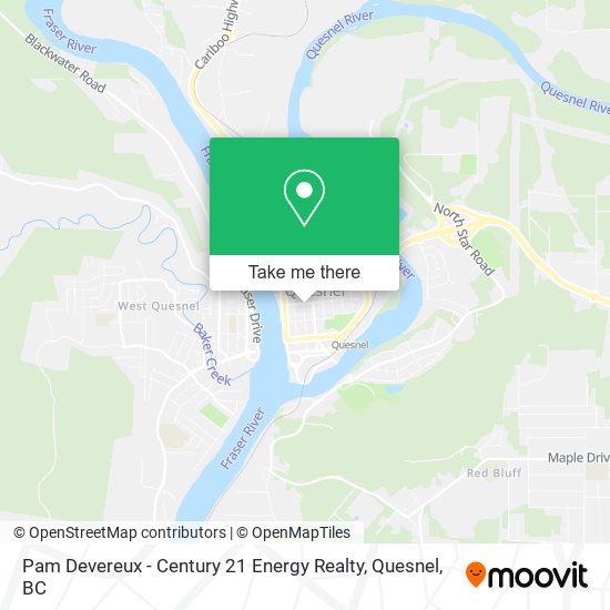 Pam Devereux - Century 21 Energy Realty map