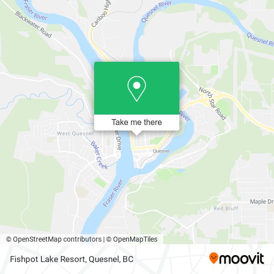 Fishpot Lake Resort map