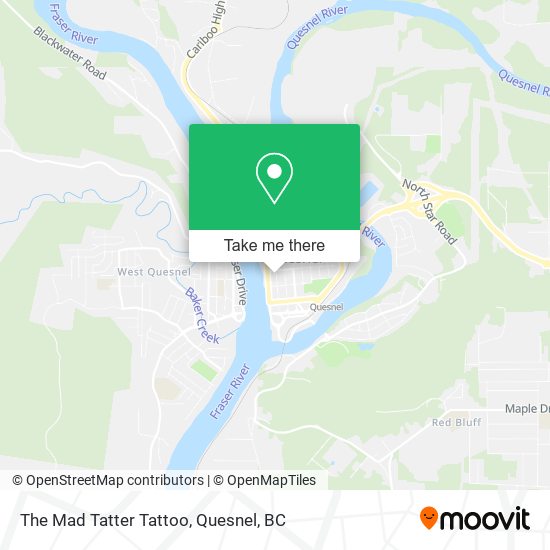 The Mad Tatter Tattoo map