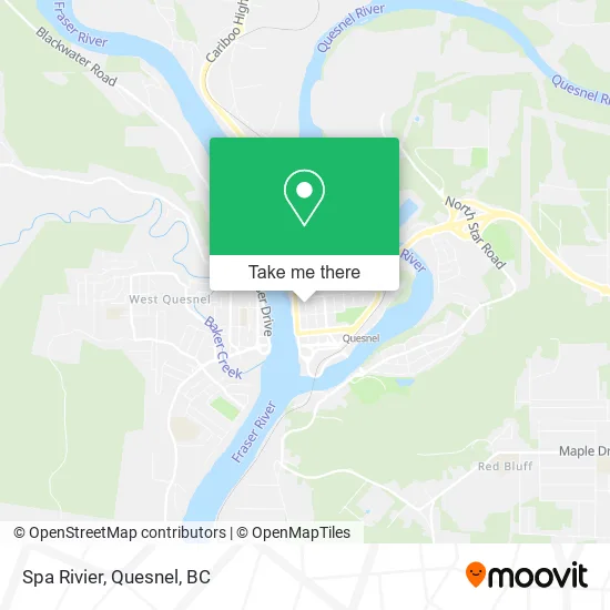 Spa Rivier map