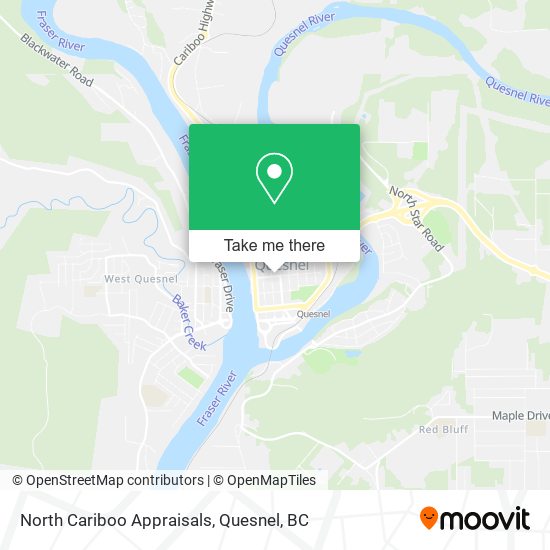 North Cariboo Appraisals map