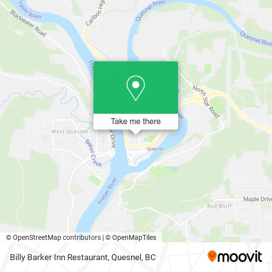 Billy Barker Inn Restaurant map