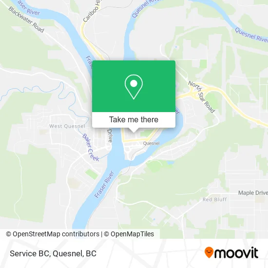 Service BC map