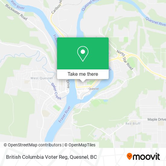 British Columbia Voter Reg map