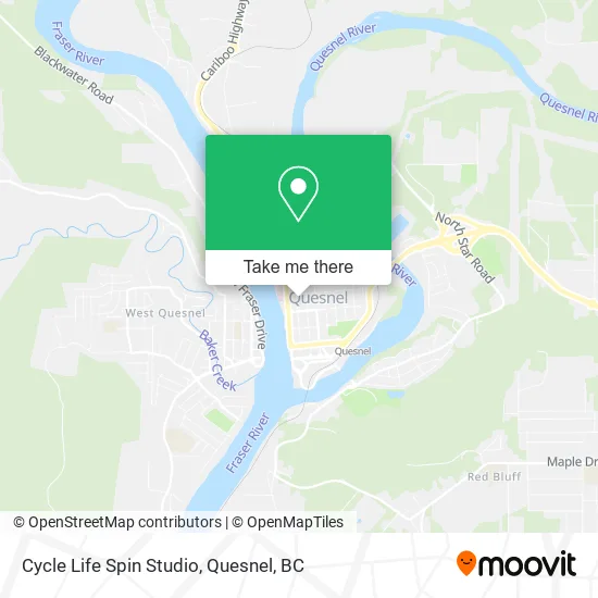 Cycle Life Spin Studio map