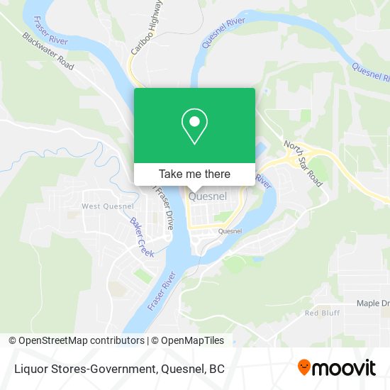 Liquor Stores-Government map