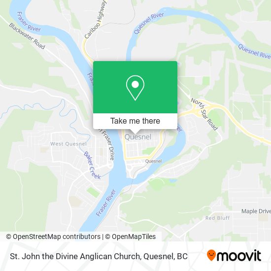 St. John the Divine Anglican Church map