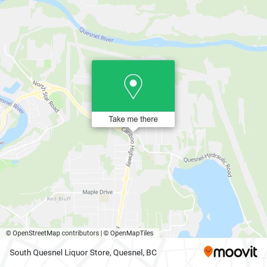 South Quesnel Liquor Store map