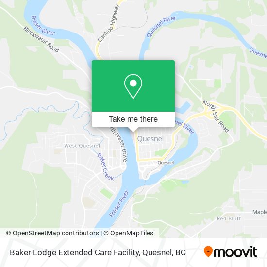 Baker Lodge Extended Care Facility map