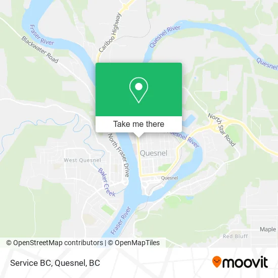 Service BC map