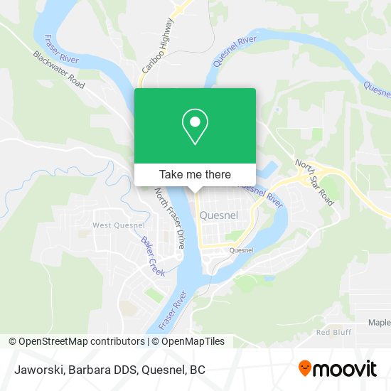 Jaworski, Barbara DDS map