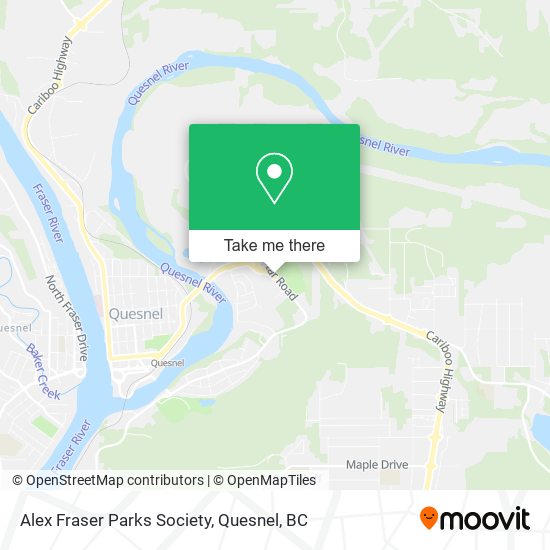 Alex Fraser Parks Society map