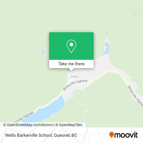 Wells Barkerville School map