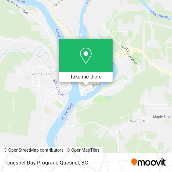 Quesnel Day Program map