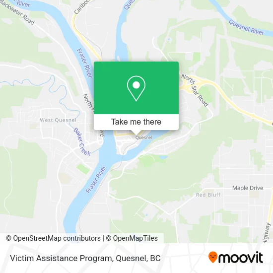 Victim Assistance Program map