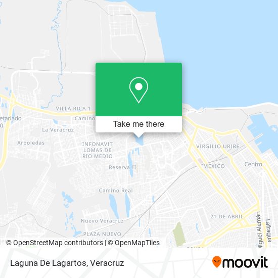 Mapa de Laguna De Lagartos