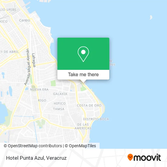 Hotel Punta Azul map