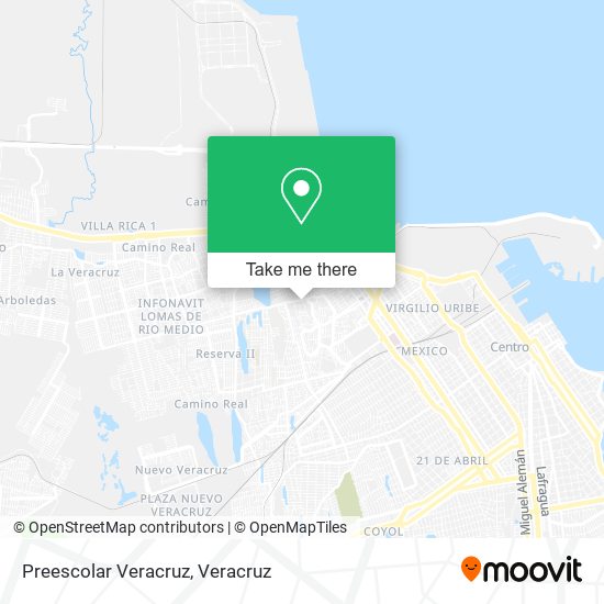 Preescolar Veracruz map