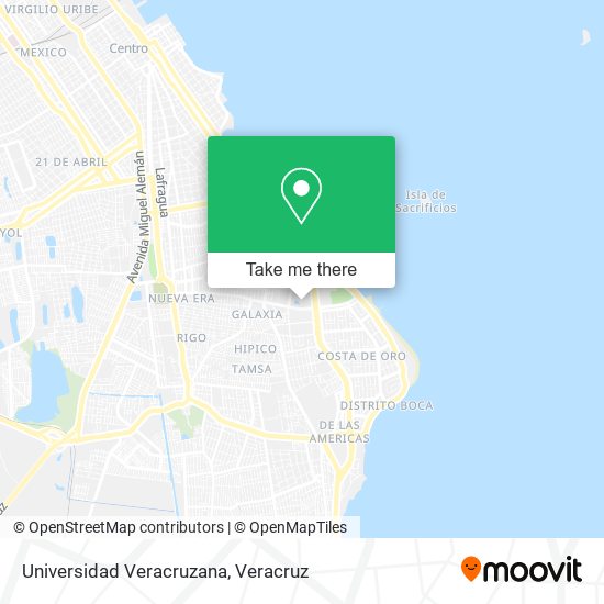 Universidad Veracruzana map