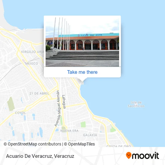Acuario De Veracruz map