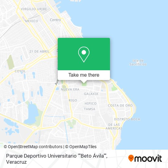 Parque Deportivo Universitario ""Beto Ávila"" map