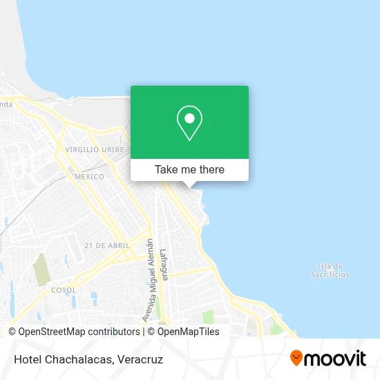 Hotel Chachalacas map