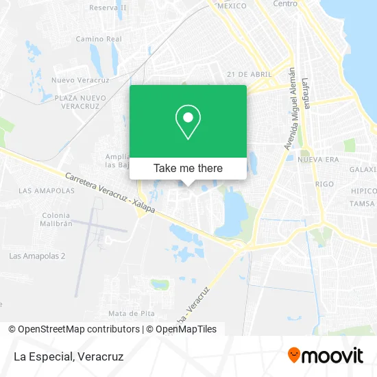 La Especial map