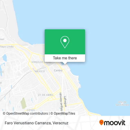 Faro Venustiano Carranza map