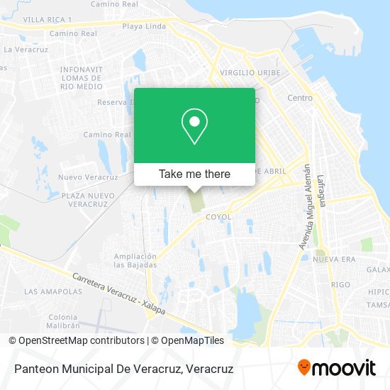 Mapa de Panteon Municipal De Veracruz