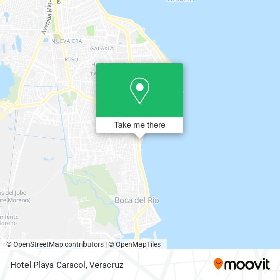 Hotel Playa Caracol map