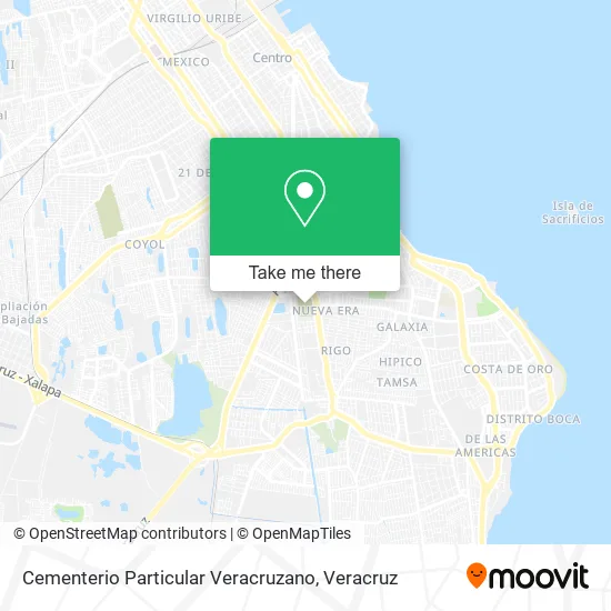 Cementerio Particular Veracruzano map