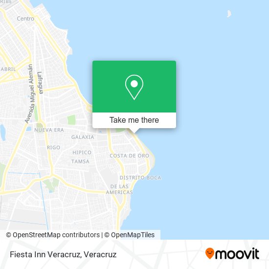 Mapa de Fiesta Inn Veracruz